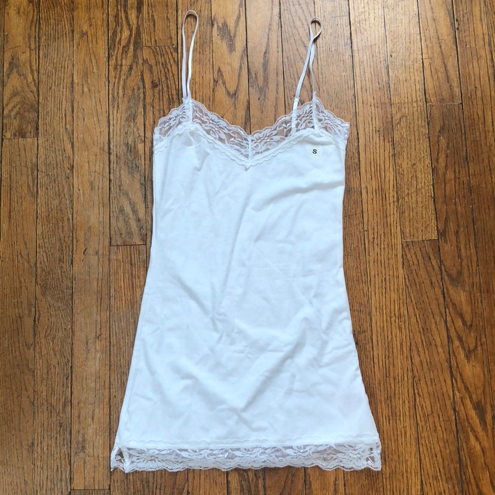 White Lacy Tank Top